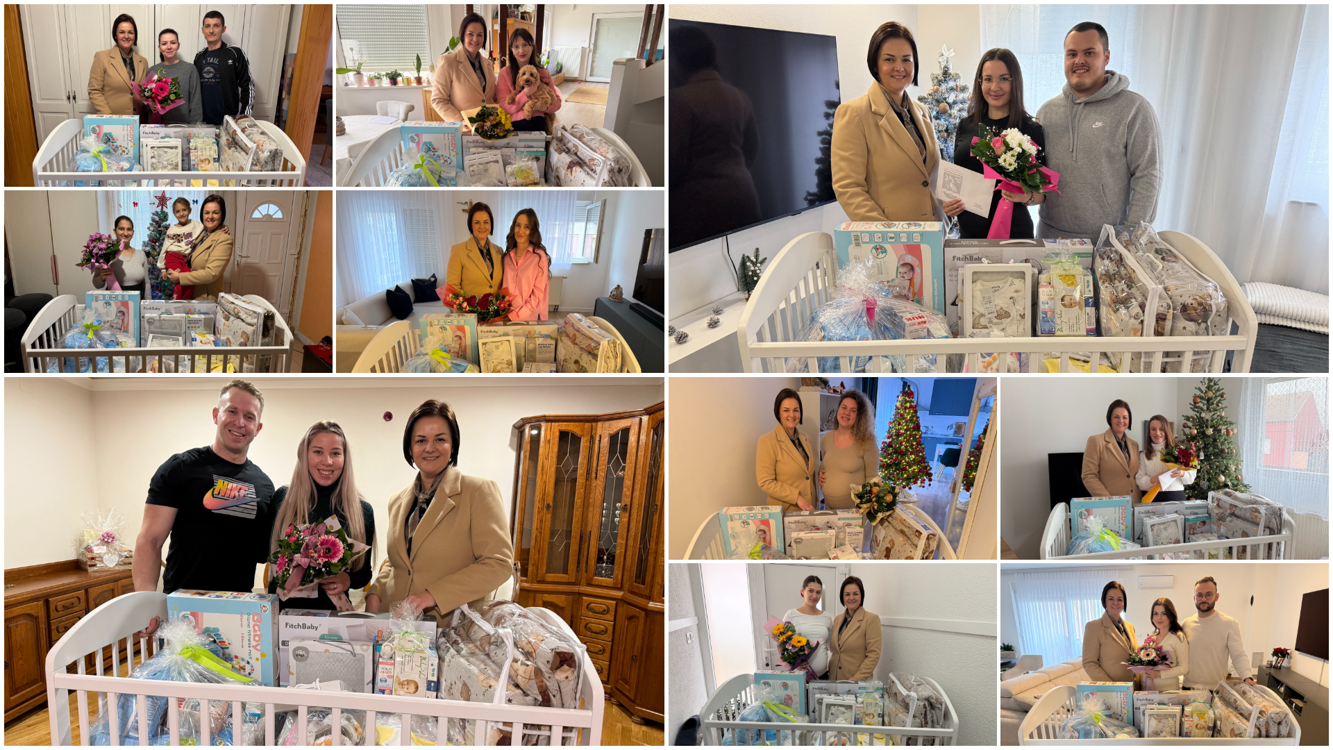 Slavonski Brod nastavlja snažnu pronatalitetnu politiku: Roditeljima prvorođenih beba uručeni paketi vrijedni 700 eura