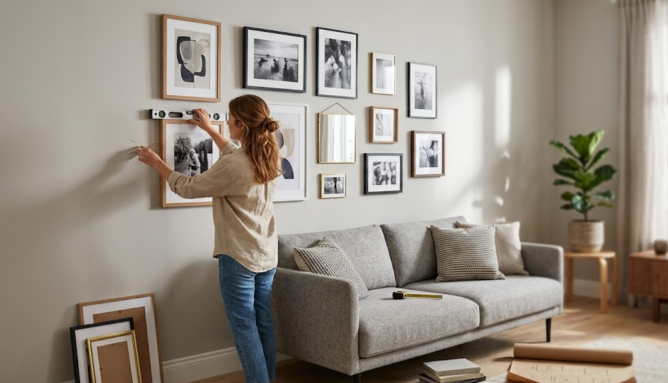 Kako pravilno objesiti slike? 3 dizajnerska pravila uz koja će vaši zidovi izgledati kao iz magazina