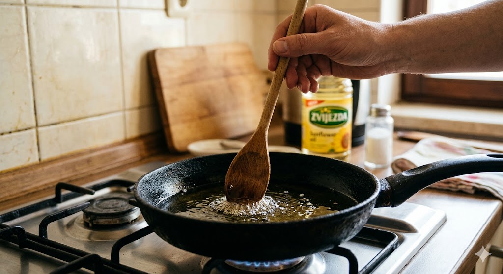 Kako provjeriti je li ulje dovoljno vruće za prženje? I ne treba vam termometar...