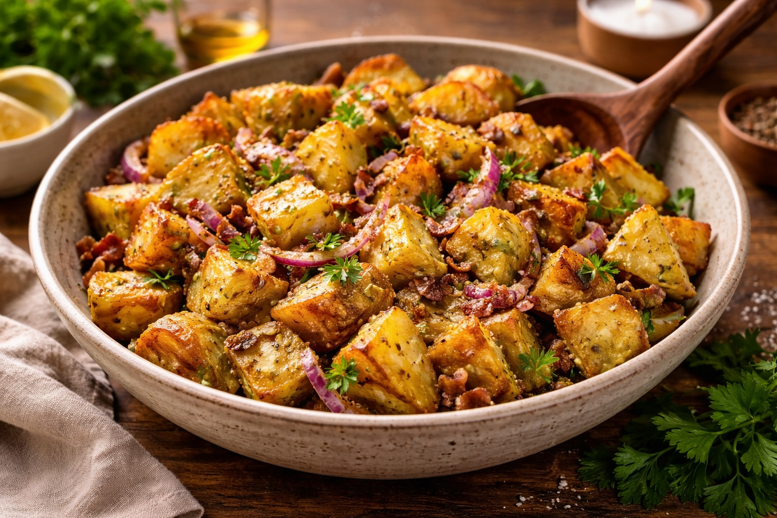 Zaboravite klasičnu krumpir salatu: Ova topla, hrskava verzija  će vas oduševiti! 