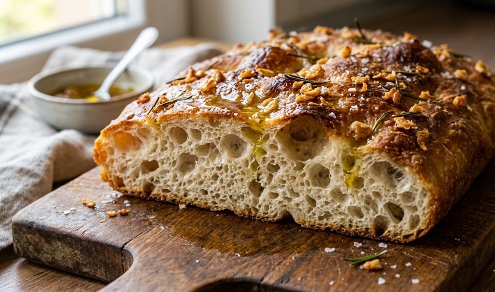 Isprobajte recept za najmekšu "oblak" pogaču koja miriše na češnjak i ljeto, a ne zahtijeva ni minutu miješenja tijesta