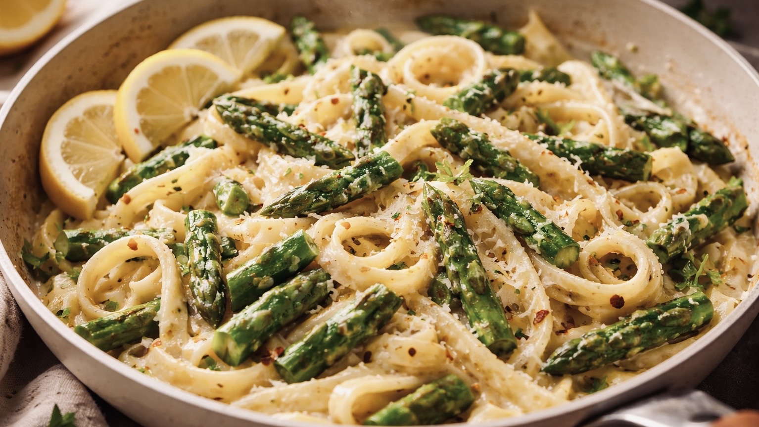 Ovo jelo od šparoga miriši na proljeće: Isprobajte kremastu tjestenina koja nestaje s tanjura