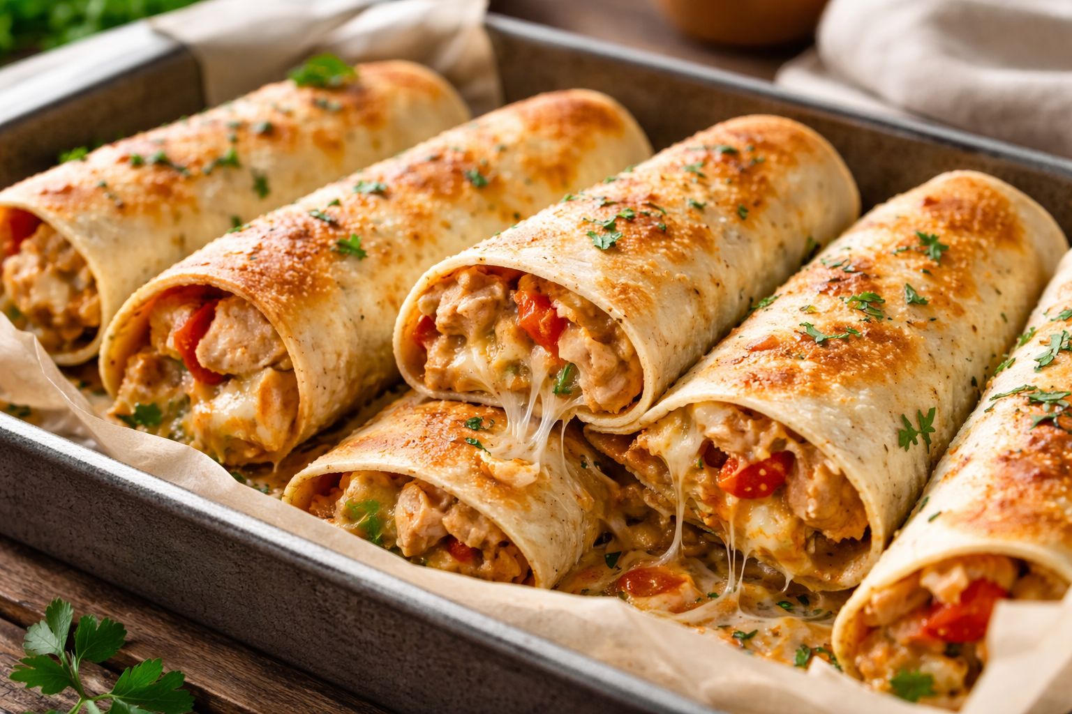 Sve se složi, zarola i kratko zapeče: Isprobajte hrskave tortilje iz pećnice koje pucaju od nadjeva!