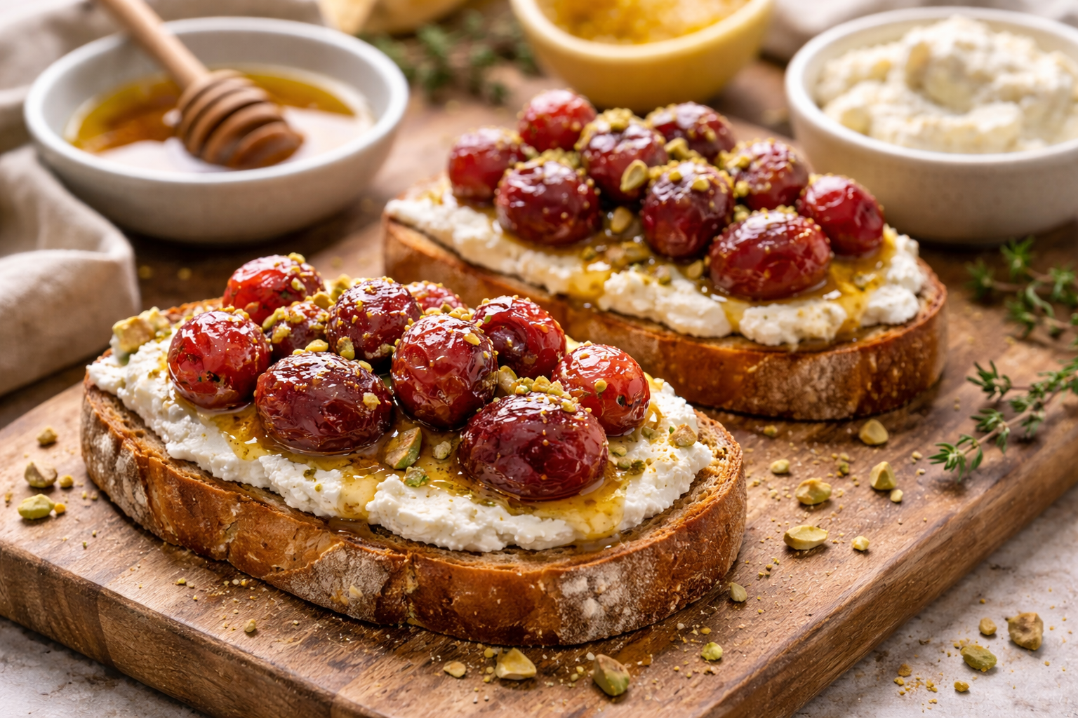 Zaboravite klasični doručak: Tost s ricottom i toplim grožđem kombinacija je koju niste očekivali...