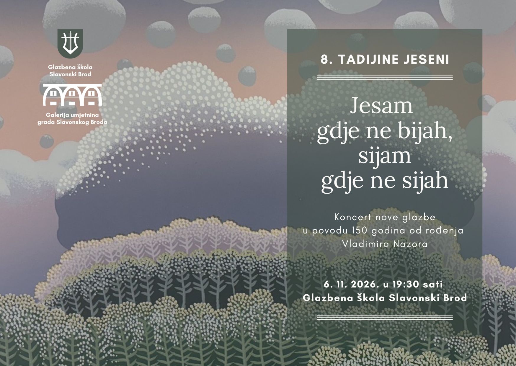 Nazorovi stihovi u rukama mladih skladatelja: Glazbena škola Slavonski Brod priprema poseban koncert